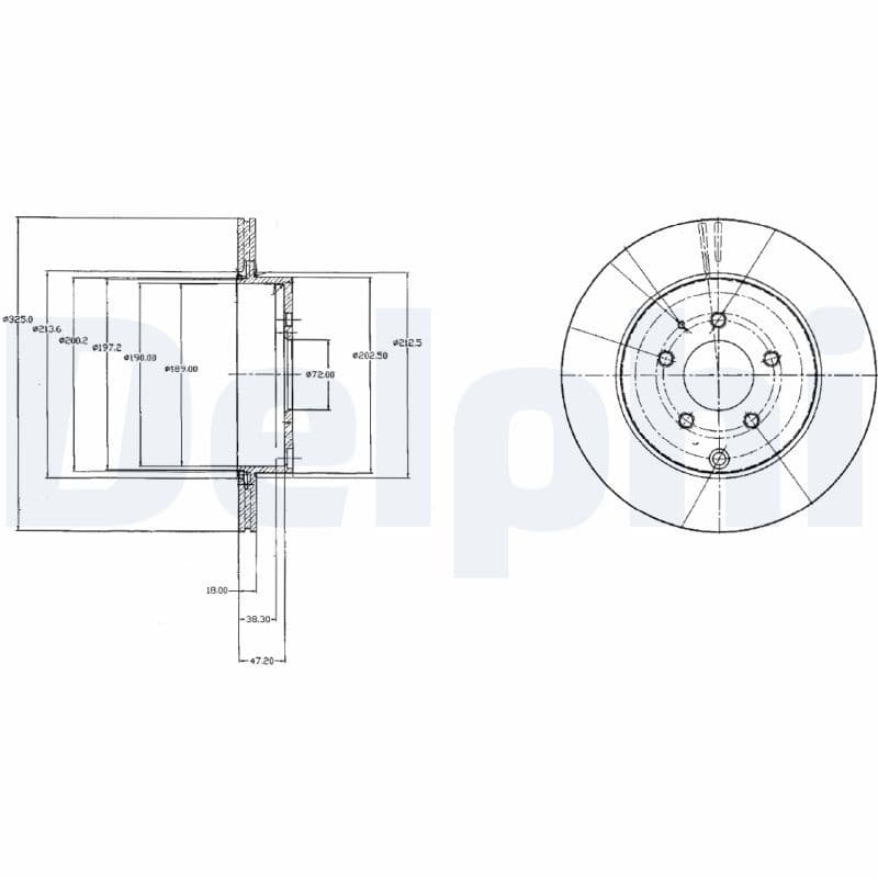 Bremžu diski DELPHI BG4341 1