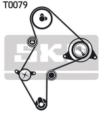 Ūdenssūknis + Zobsiksnas komplekts SKF VKMC 03251 2