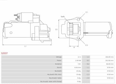 Starteris AS-PL S2037 5