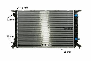 Radiators, Motora dzesēšanas sistēma MAHLE CR 910 000P 11