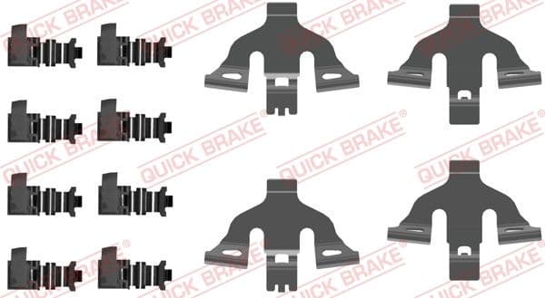 Piederumu komplekts, Disku bremžu uzlikas QUICK BRAKE 109-0092 1