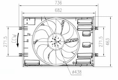 Ventilators, Motora dzesēšanas sistēma NRF 47916 1