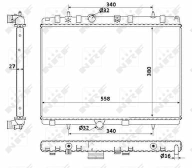 Radiators, Motora dzesēšanas sistēma NRF 58226 5