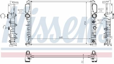 Radiators, Motora dzesēšanas sistēma NISSENS 62792A 6