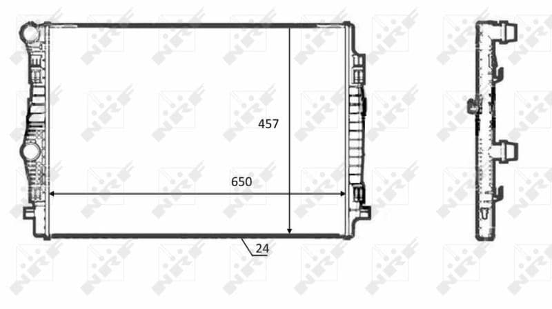 Radiators, Motora dzesēšanas sistēma NRF 58392 1