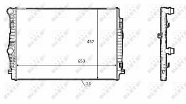 Radiators, Motora dzesēšanas sistēma NRF 58392 1