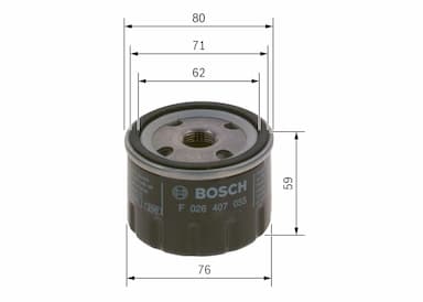 Eļļas filtrs BOSCH F 026 407 055 5