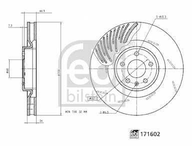 Bremžu diski FEBI BILSTEIN 171602 3