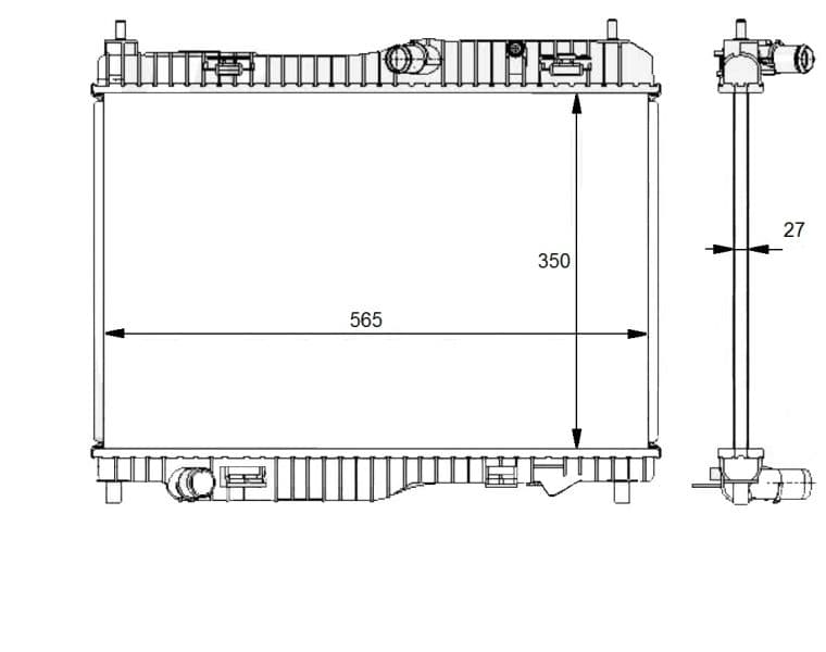 Radiators, Motora dzesēšanas sistēma NRF 59134 1