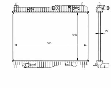 Radiators, Motora dzesēšanas sistēma NRF 59134 1