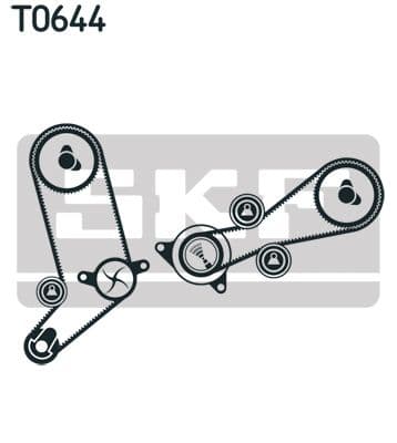 Ūdenssūknis + Zobsiksnas komplekts SKF VKMC 01270 2