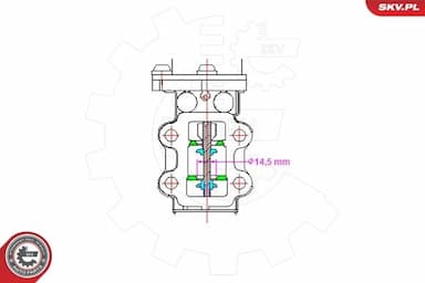 Izpl. gāzu recirkulācijas vārsts ESEN SKV 14SKV200 6
