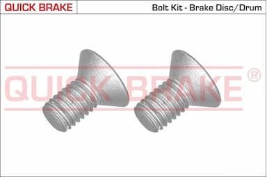 Skrūvju komplekts, Bremžu disks QUICK BRAKE 11669K 1