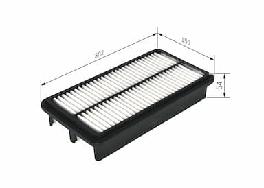 Gaisa filtrs BOSCH F 026 400 521 5