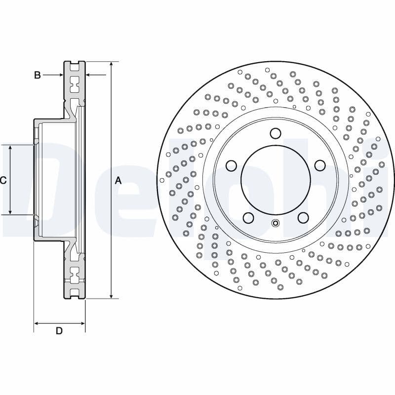 Bremžu diski DELPHI BG4781C 1