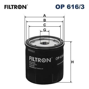 Eļļas filtrs FILTRON OP 616/3 1