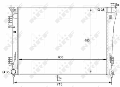 Radiators, Motora dzesēšanas sistēma NRF 59092 1