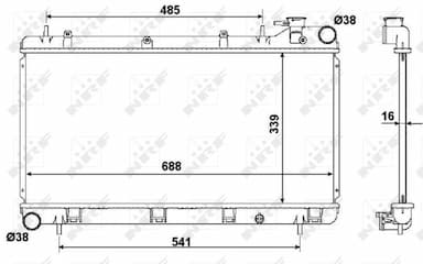 Radiators, Motora dzesēšanas sistēma NRF 53696 2