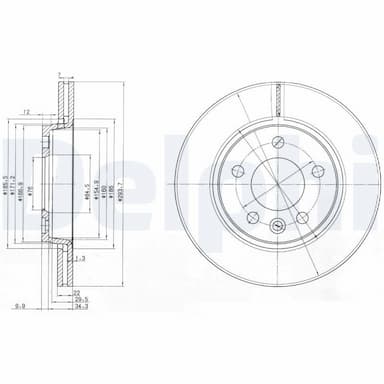 Bremžu diski DELPHI BG3893 1