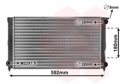 Radiators, Motora dzesēšanas sistēma VAN WEZEL 58002045 1