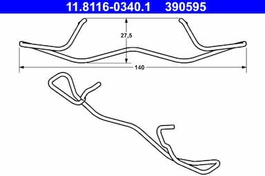 Atspere, Bremžu suports ATE 11.8116-0340.1 1