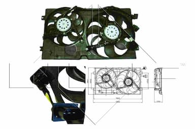 Ventilators, Motora dzesēšanas sistēma NRF 47403 1