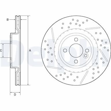 Bremžu diski DELPHI BG4789C 1