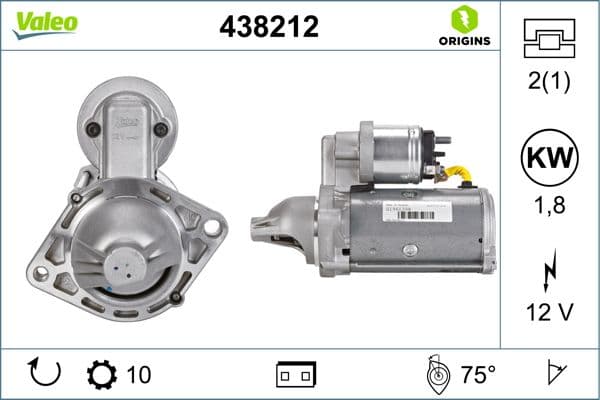 Starteris VALEO 438212 1