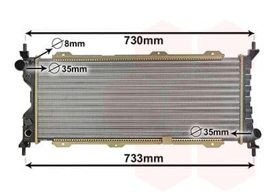 Radiators, Motora dzesēšanas sistēma VAN WEZEL 37002185 1