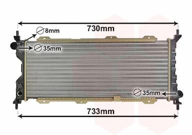 Radiators, Motora dzesēšanas sistēma VAN WEZEL 37002185 1