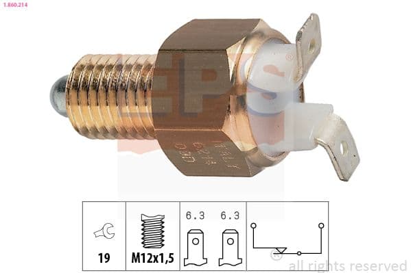 Slēdzis, Atpakaļgaitas signāla lukturis EPS 1.860.214 1