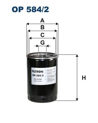 Eļļas filtrs FILTRON OP 584/2 1