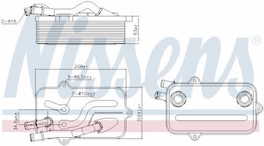 Eļļas radiators, Automātiskā pārnesumkārba NISSENS 90782 5