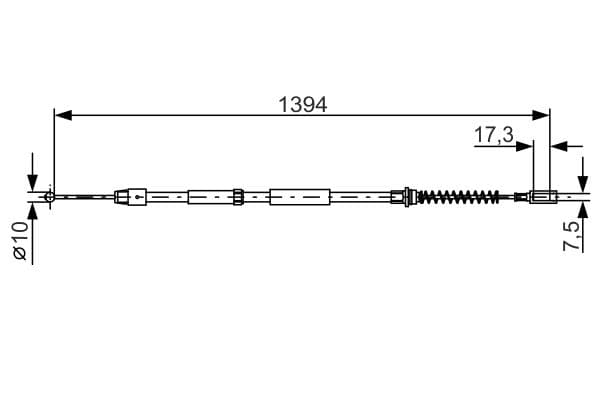 Trose, Stāvbremžu sistēma BOSCH 1 987 482 033 1