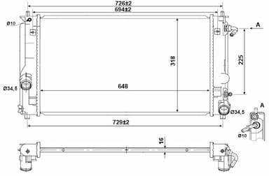 Radiators, Motora dzesēšanas sistēma NRF 53894 4