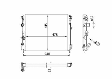 Radiators, Motora dzesēšanas sistēma MAHLE CR 36 000S 1