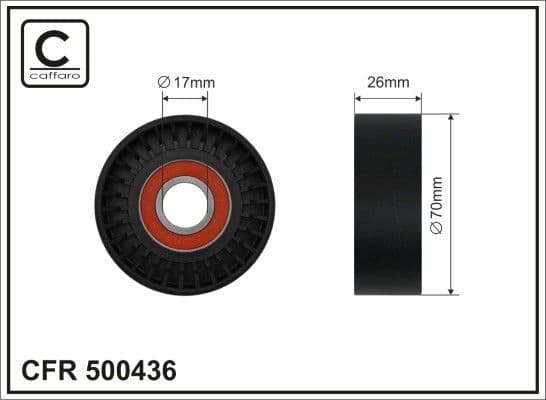 Spriegotājrullītis, Ķīļrievu siksna CAFFARO 500436 1