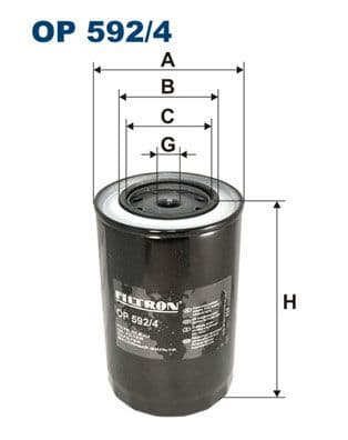 Eļļas filtrs FILTRON OP 592/4 1