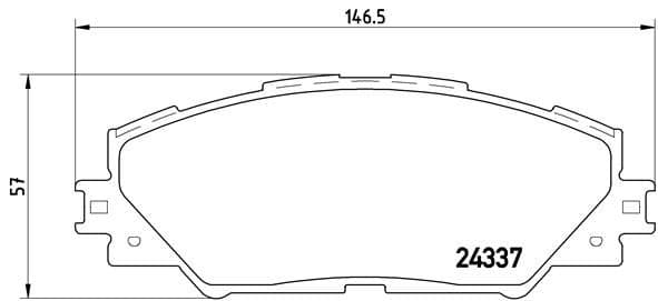 Bremžu uzliku kompl., Disku bremzes BREMBO P 83 071 1