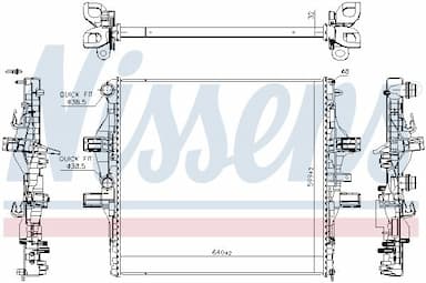 Radiators, Motora dzesēšanas sistēma NISSENS 61989 6