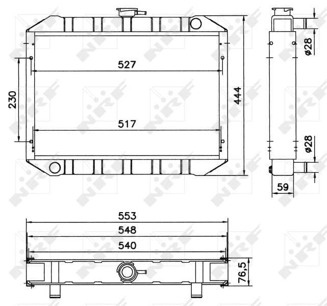 Radiators, Motora dzesēšanas sistēma NRF 52048 1