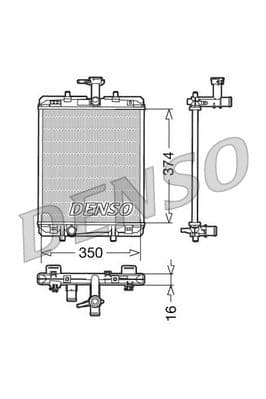 Radiators, Motora dzesēšanas sistēma DENSO DRM21602 1