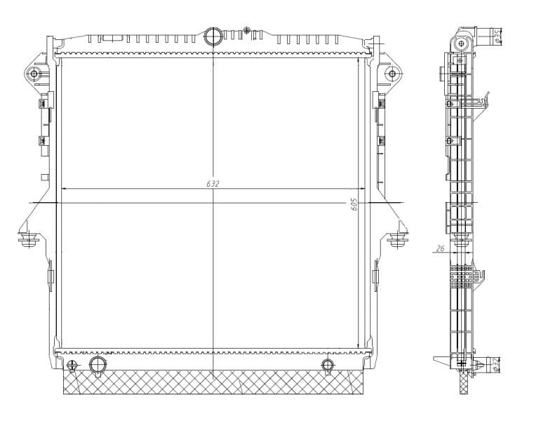 Radiators, Motora dzesēšanas sistēma NRF 560001 1