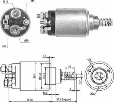 Ievilcējrelejs, Starteris MAGNETI MARELLI 940113050389 1