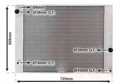 Radiators, Motora dzesēšanas sistēma VAN WEZEL 06002338 1