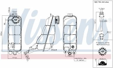 Kompensācijas tvertne, Dzesēšanas šķidrums NISSENS 996152 6