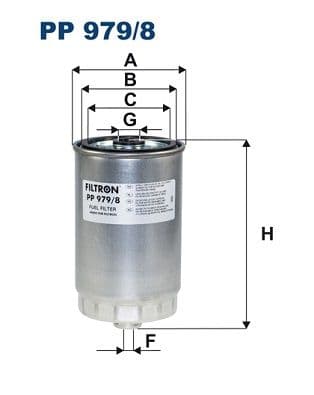 Degvielas filtrs FILTRON PP 979/8 1