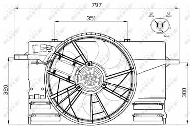 Ventilators, Motora dzesēšanas sistēma NRF 47412 2