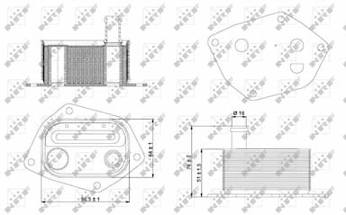 Eļļas radiators, Motoreļļa NRF 31298 5