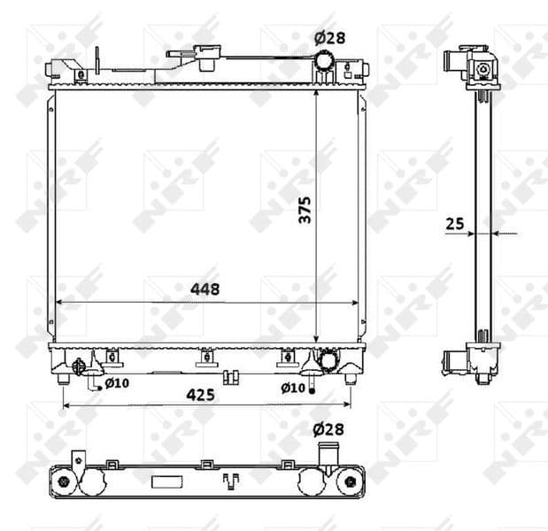 Radiators, Motora dzesēšanas sistēma NRF 53569 1